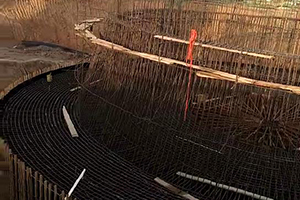 鸡西砼烟囱新建施工现场